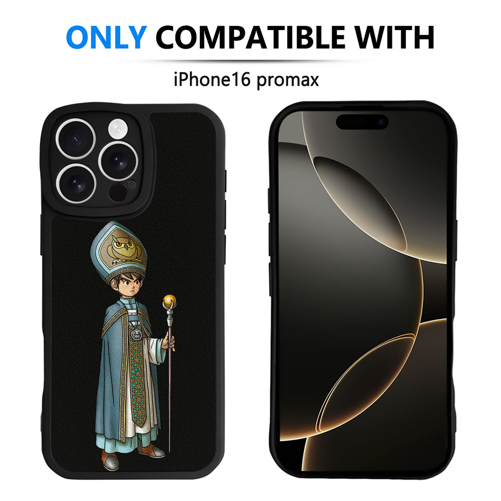 （画像用） ドラゴンクエスト Doragon Kuesuto Dragon Quest 【iPhone 16シリーズ対応】シリコンスマホケース（レザー調） 材質：シリコン